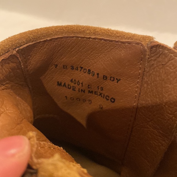 FRYE | Veronica Buckle Strap Suede Short Ankle Biker Moto Boots in ‘Brandy’ - Picture 13 of 17